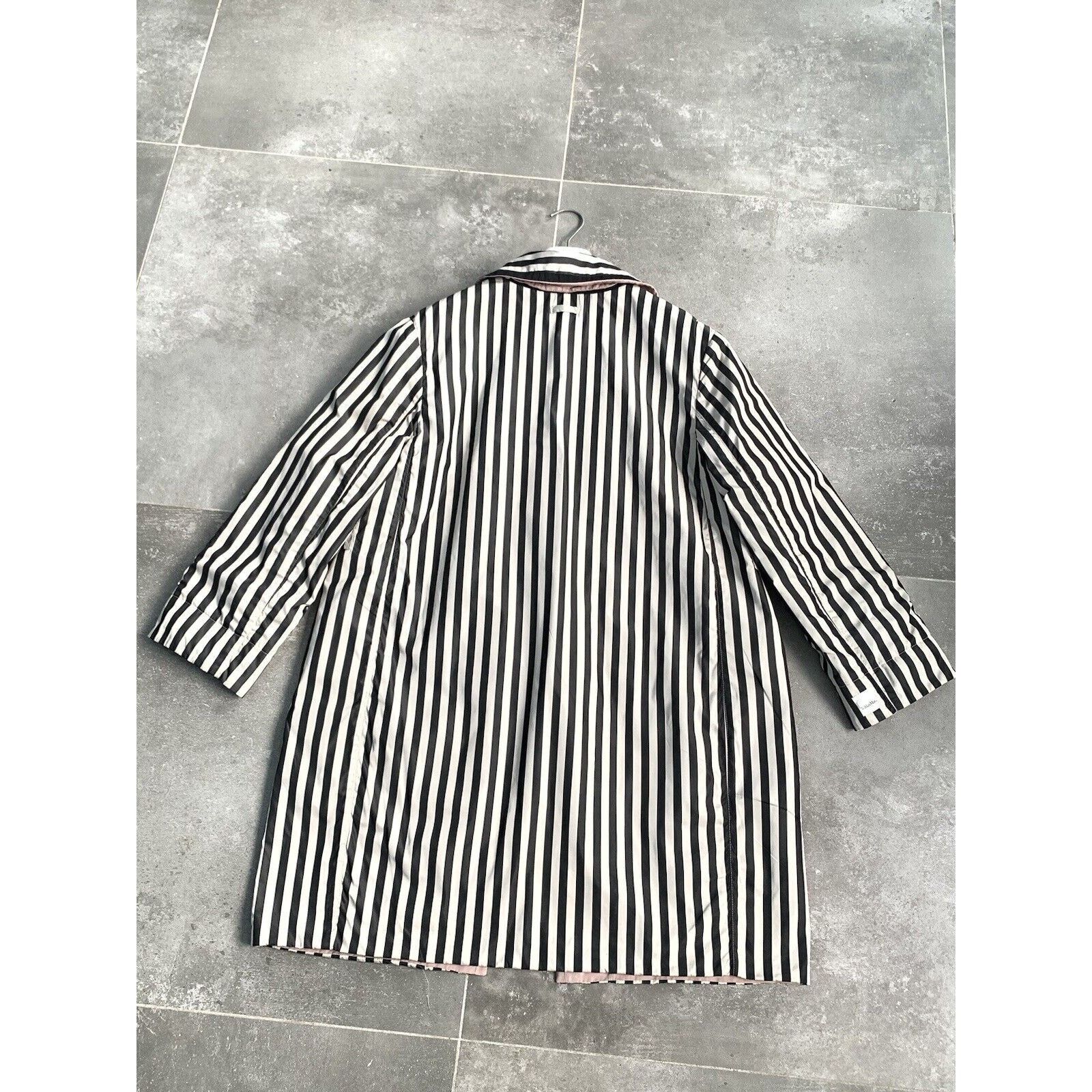 Max Mara Women REVERSIBLE MAX MARA SILK Trench Coat Jacket EU 40 US10 Size L / US 10 / IT 46 - 12 Thumbnail