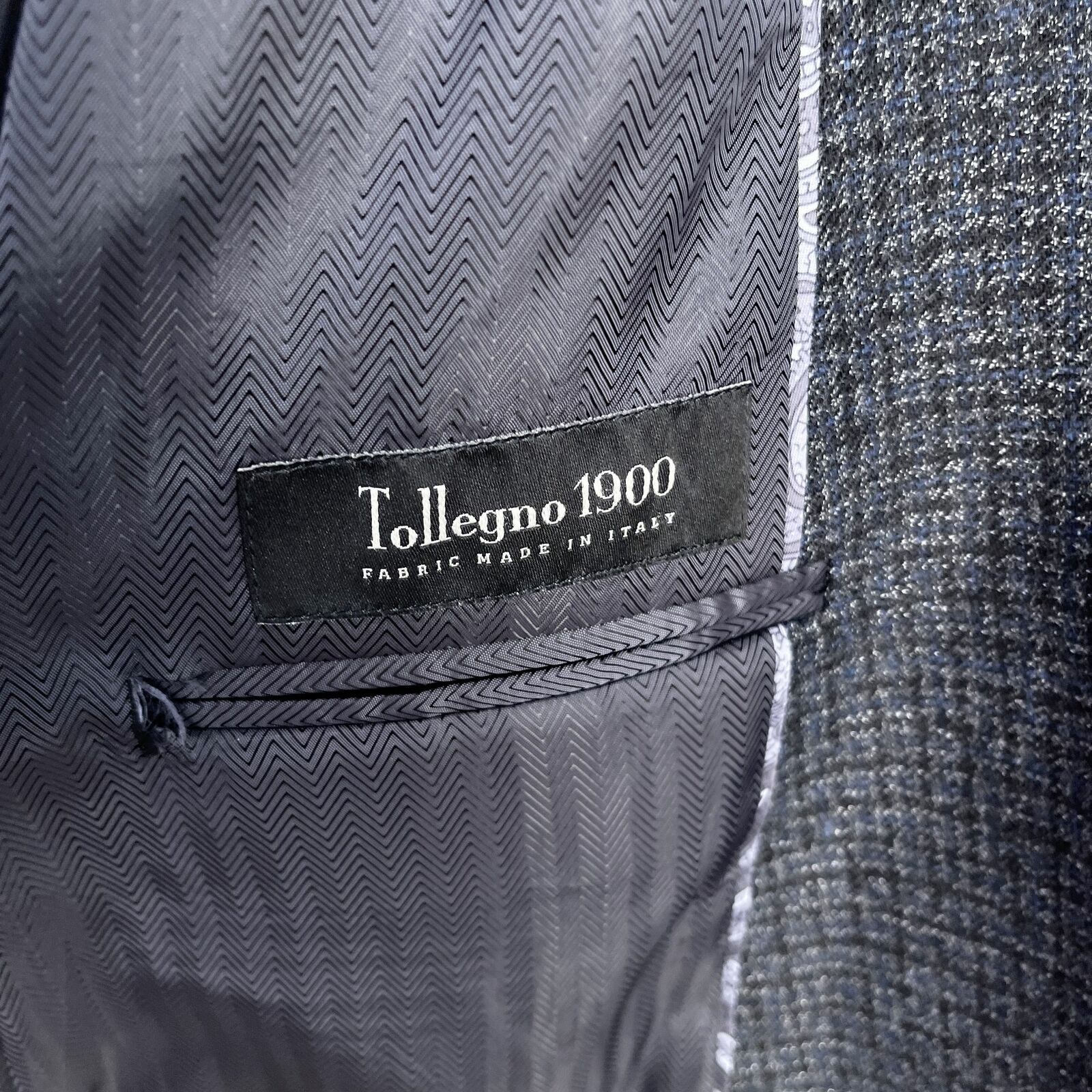 Jos. A. Bank Jos A Bank Reserve Tollegno 1900 Sport Coat Gray Tweed 46L Size 46L - 9 Thumbnail