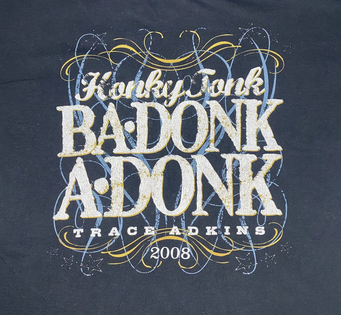 Other Honky Tonk Badonkadonk Trace Adkins 2008 100% Cotton Tee Size US XXL / EU 58 / 5 - 2 Thumbnail