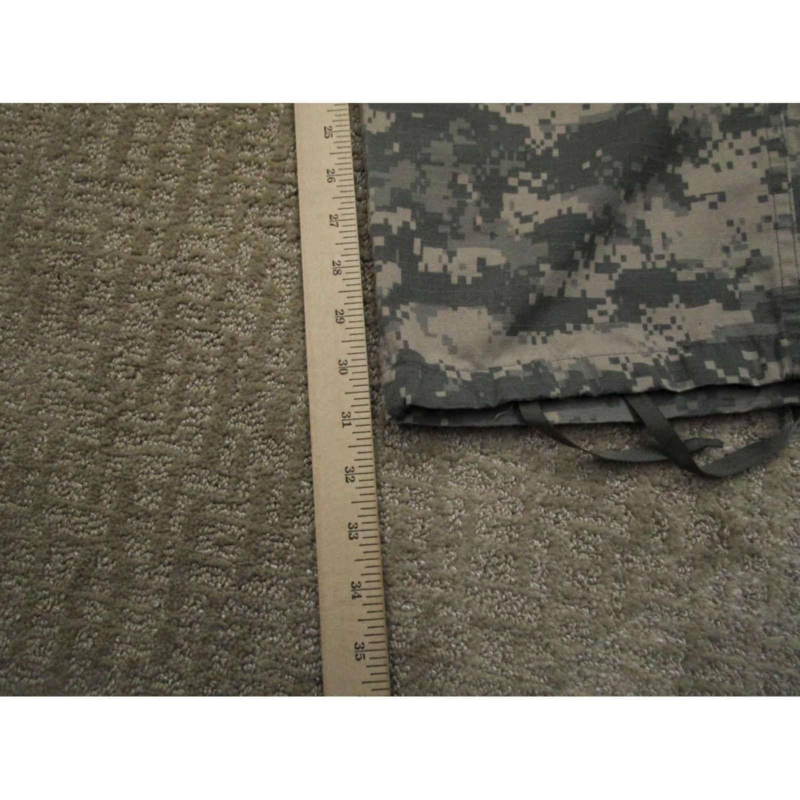 Vintage UNICOR US Army Pants Cargo 34x30 Gray Camouflage Cotton Nylon Trousers Cargo Pocket Flat Front Relaxed Mens Size US 34 / EU 50 - 7 Thumbnail