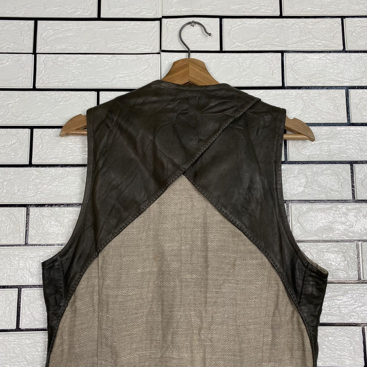 Isaac Sellam Experience 🔥RARE🔥Vintage Reversible Leather Vest Jacket Isaac Sellam Size US M / EU 48-50 / 2 - 9 Thumbnail