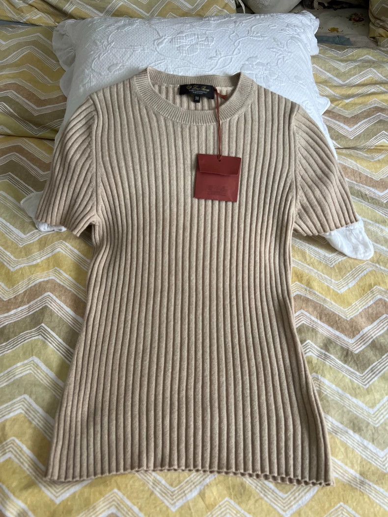 Loro Piana LORO PIANA Half-sleeved woolen patchwork Size S / US 4 / IT 40 - 1 Thumbnail
