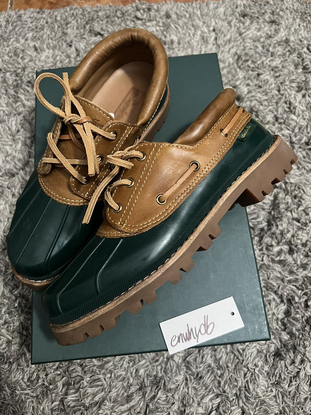 AIME LEON DORE Pápia Moc “Coffee Bean” Size 11 Brown Leather Rubber Boots Shoes 靴 aime leon dore papia moc boot Aime Leon Dore | Shoes  main image 4