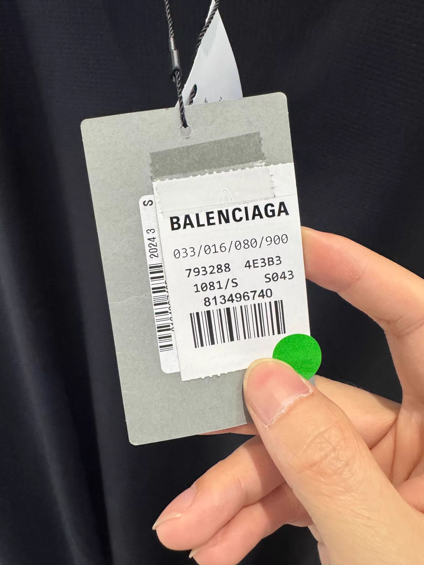 Balenciaga Balenciaga 24F Black Small Logo Unisex Short Tee S Size US S / EU 44-46 / 1 - 2 Thumbnail