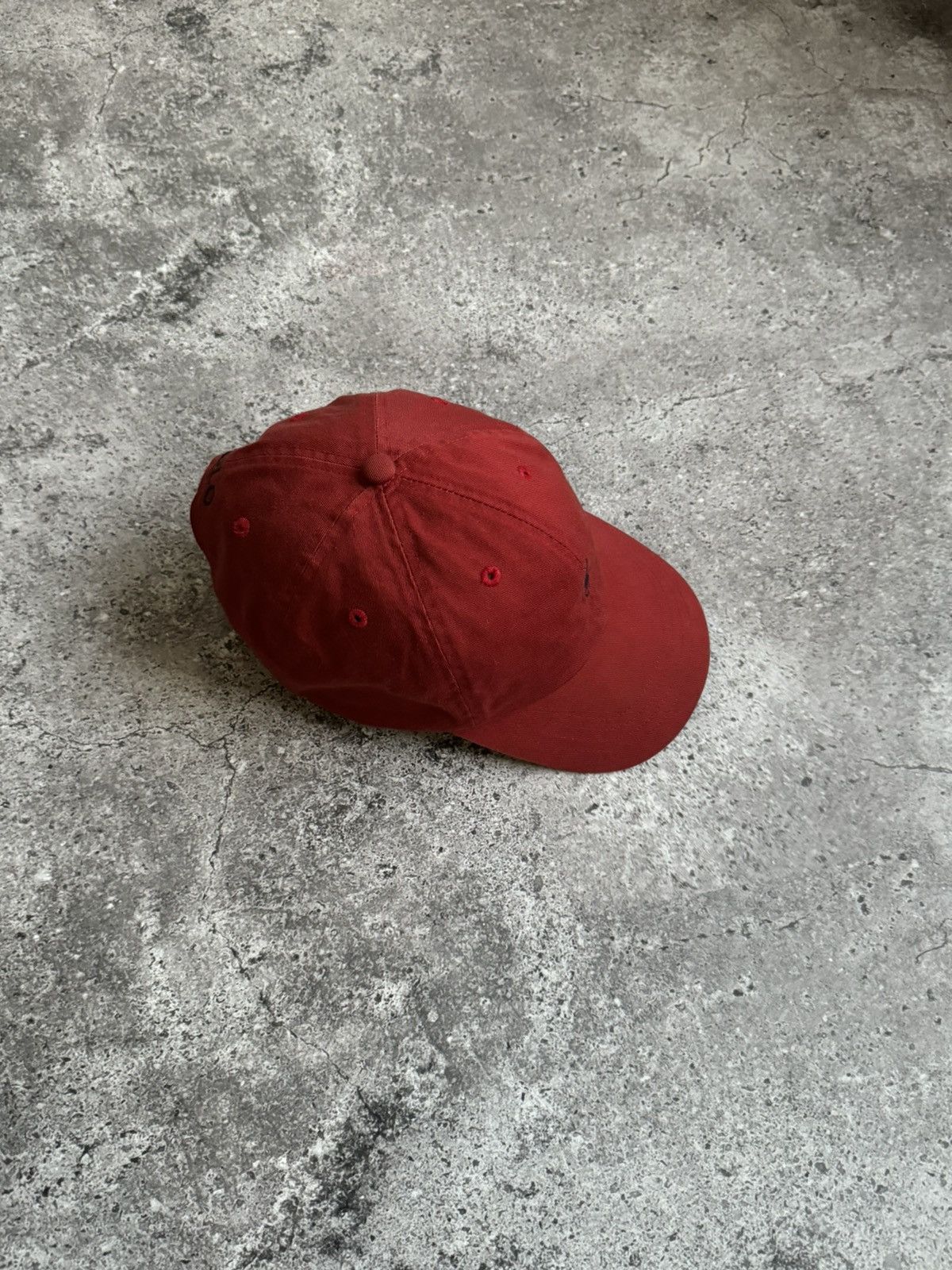 Polo Ralph Lauren × Vintage Vintage Polo Ralph Lauren Y2K red faded cap Size ONE SIZE - 5 Thumbnail