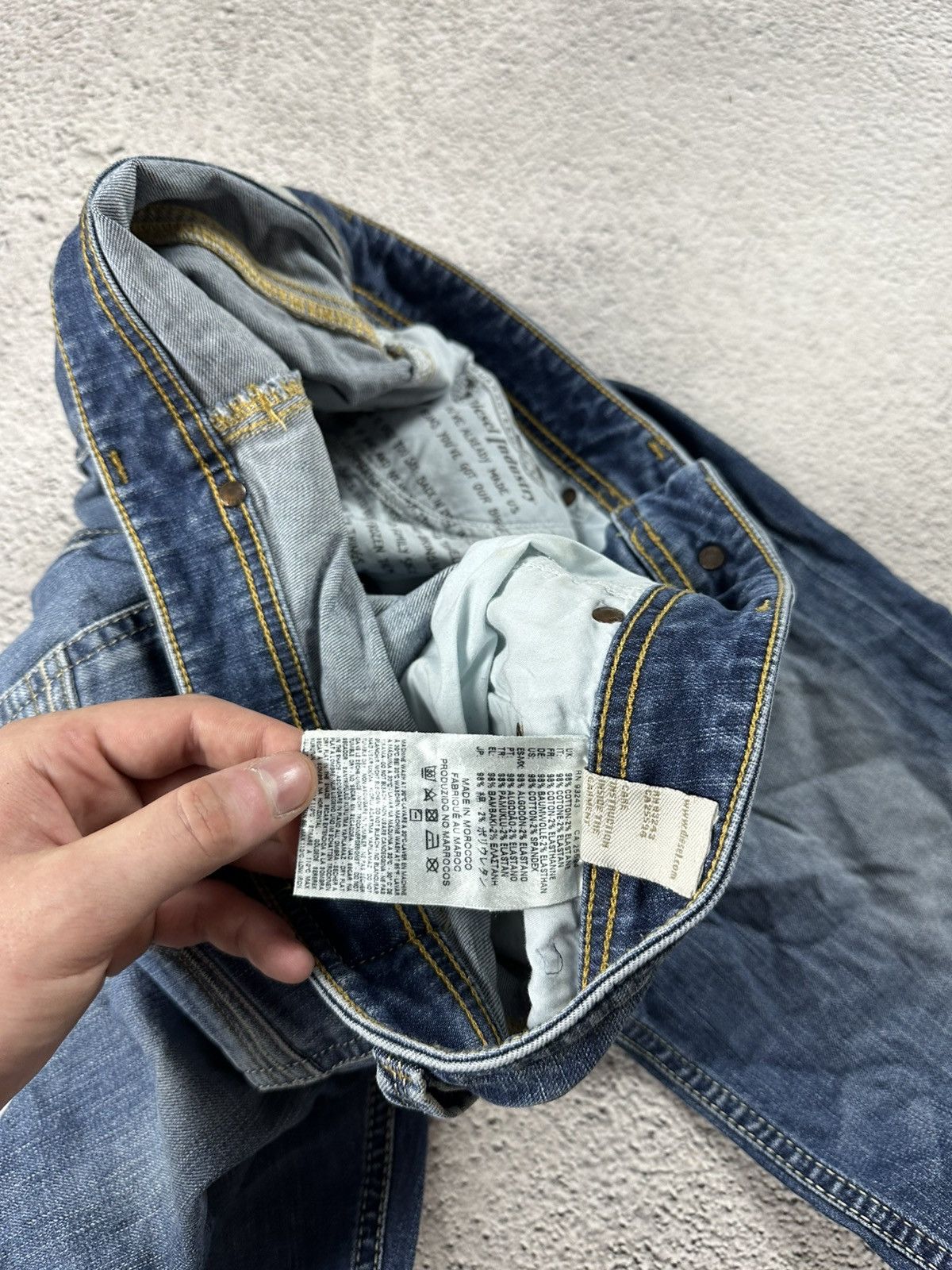 Diesel Vintage Diesel Industry Baggy Denim Jean Y2K Old Money Size US 34 / EU 50 - 10 Thumbnail