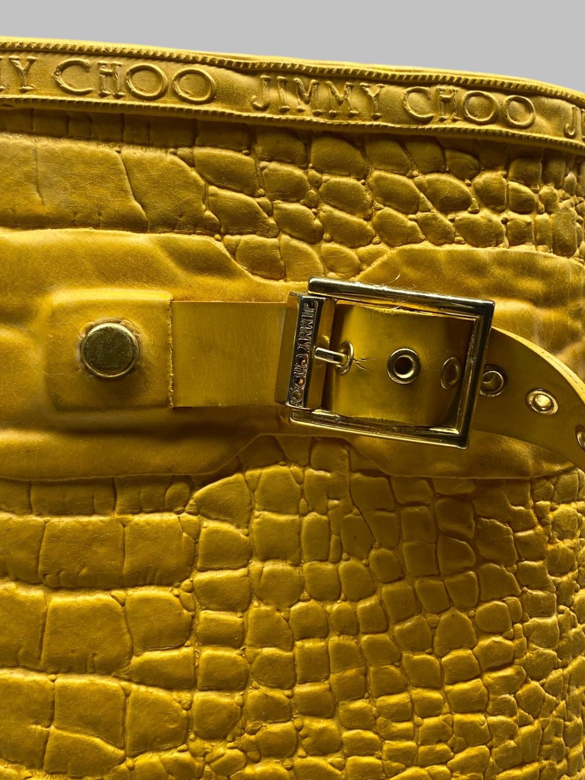 Hunter HUNTER & JIMMY CHOO Special Edition Rain Croc Yellow Boots Size US 4 / IT 34 - 14 Thumbnail