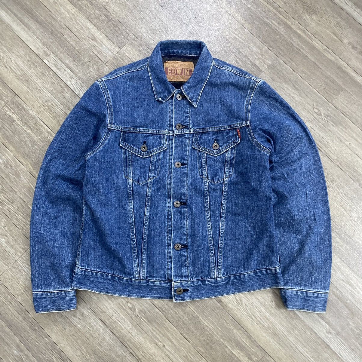 Edwin 1990s Vintage Edwin Blanket Japanese Denim Jacket Sugar Cane Size US M / EU 48-50 / 2 - 1 Thumbnail