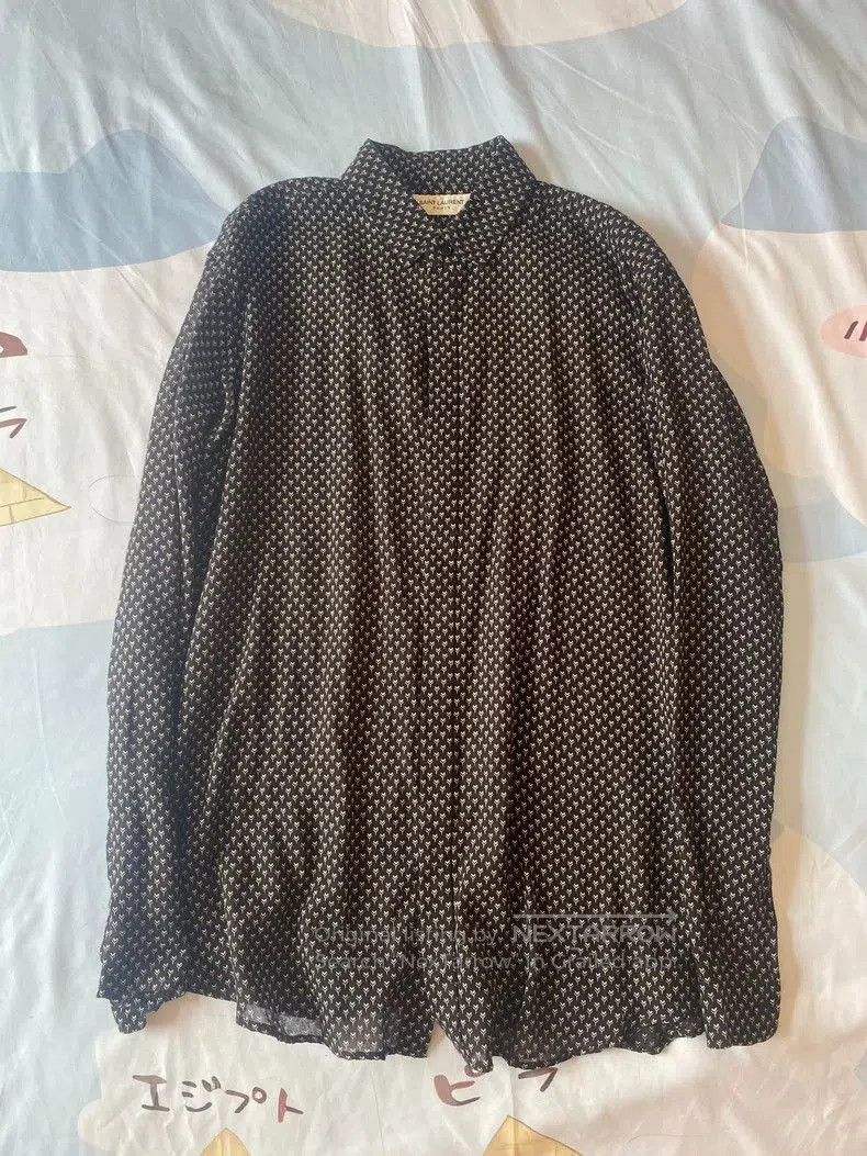 Other Saint Laurent SLP Small Logo Print Shirt. Size US S / EU 44-46 / 1 - 1 Thumbnail