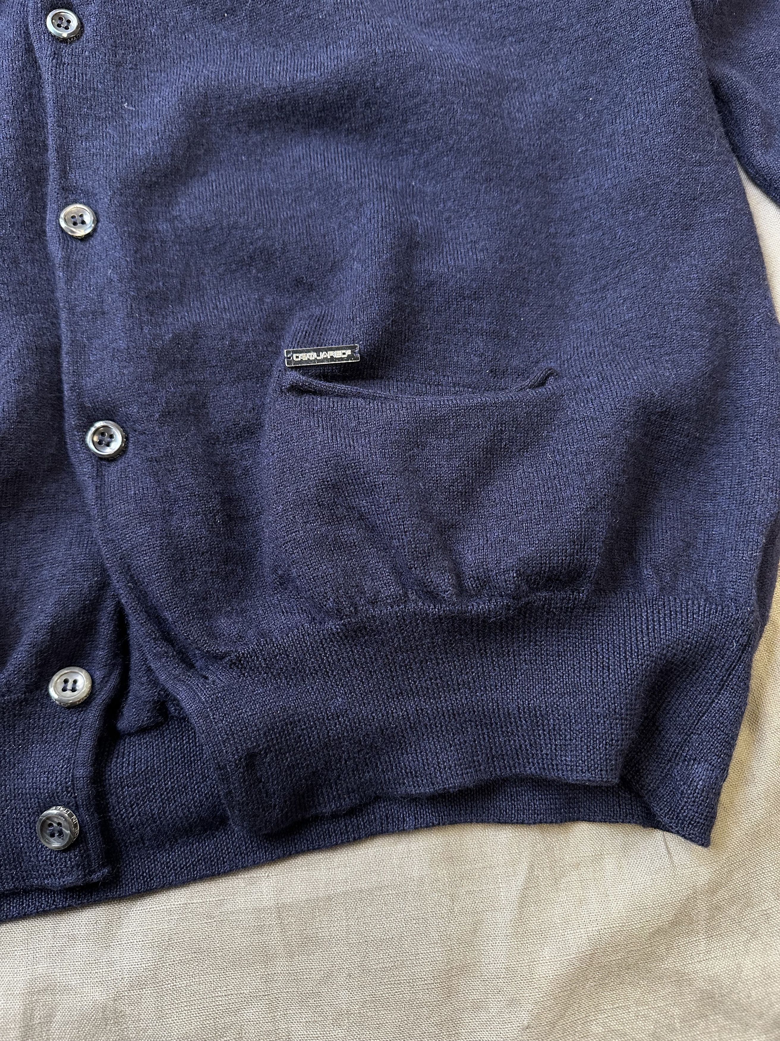 Dsquared2 Dsquared Classic Knit Wool Cardigan 5915AC Size US M / EU 48-50 / 2 - 3 Thumbnail