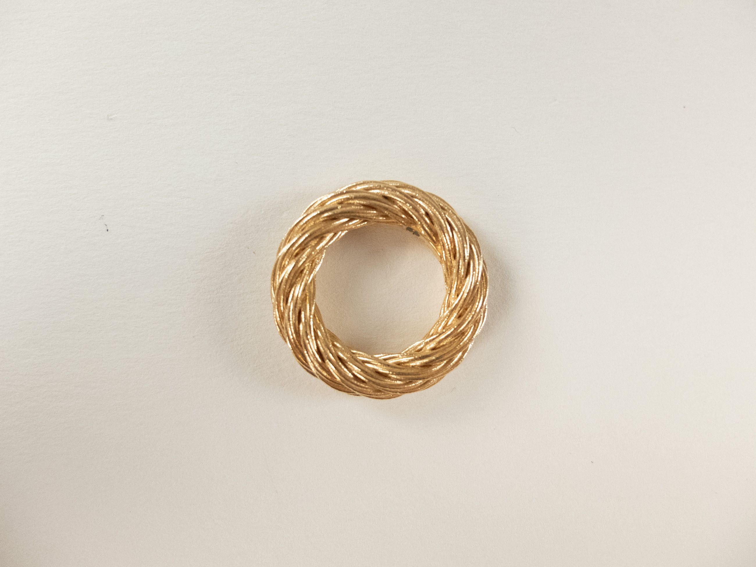 Bottega Veneta BOTTEGA VENETA Cord gold plated twisted silver ring 15 q Size ONE SIZE - 3 Thumbnail