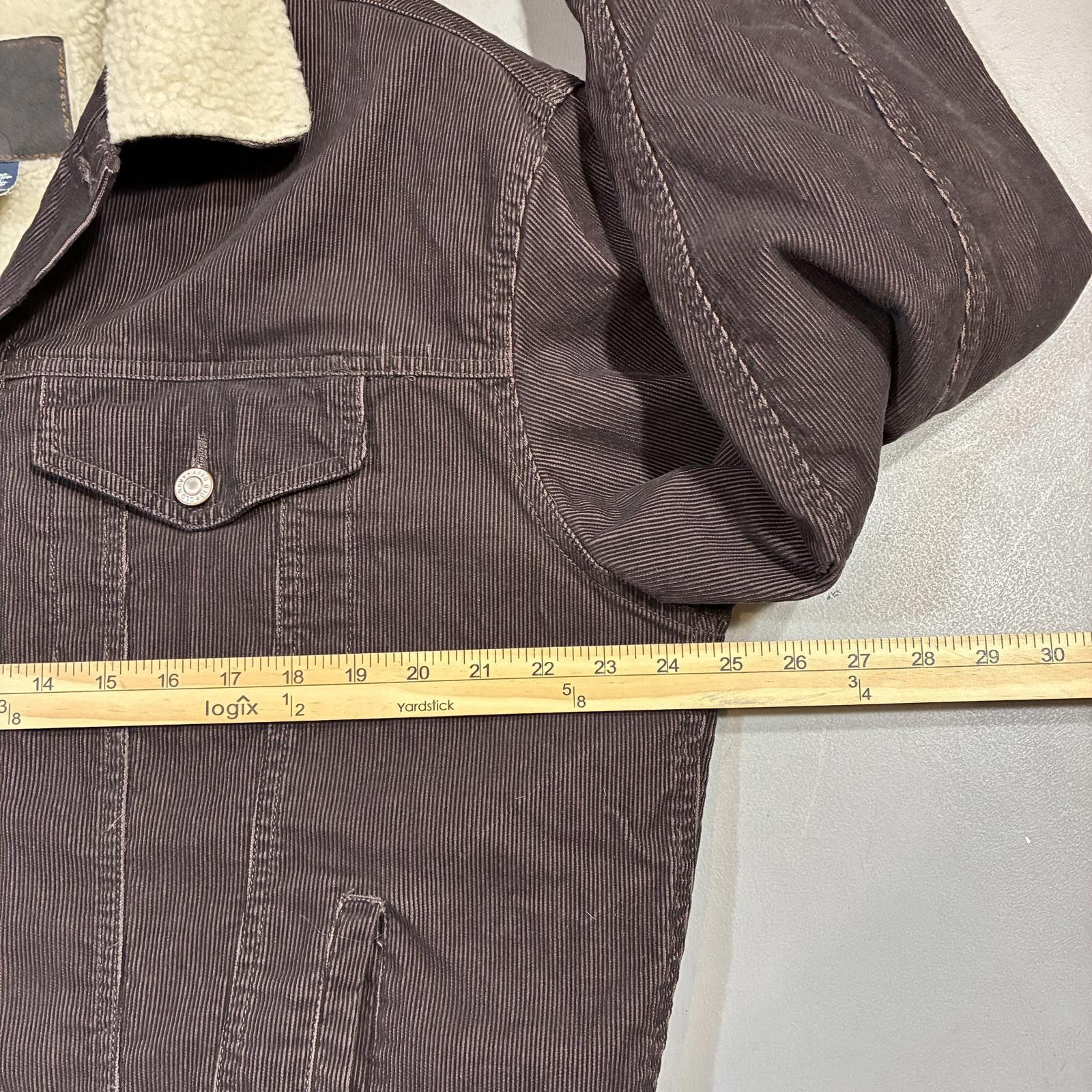 Old Navy Men's Brown Sherpa Lined Jacket Size US M / EU 48-50 / 2 - 7 Thumbnail