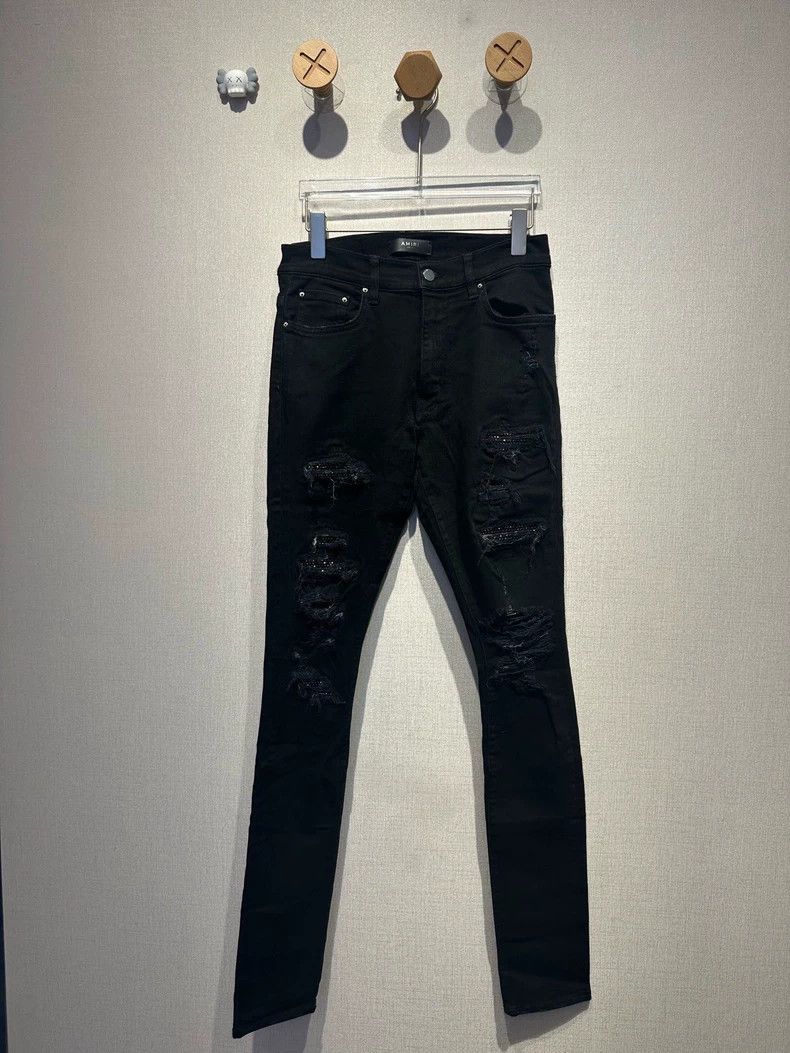Amiri Amiri Black Diamond Jeans Size US 31 - 1 Thumbnail