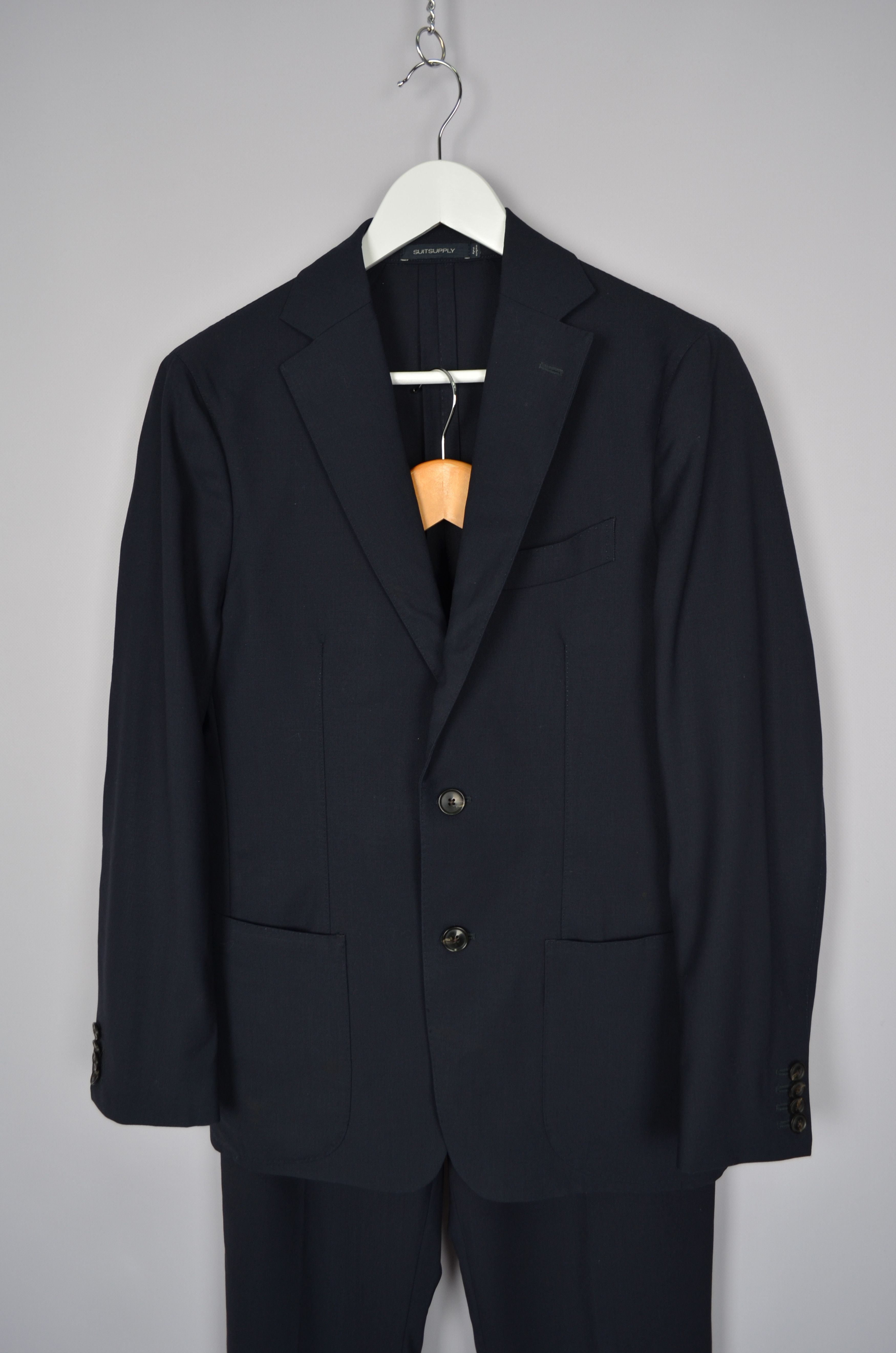 Designer × Suitsupply Suitsupply Traveller Havana Unlined Wool Suit Pants Blazer Size 34S - 2 Thumbnail