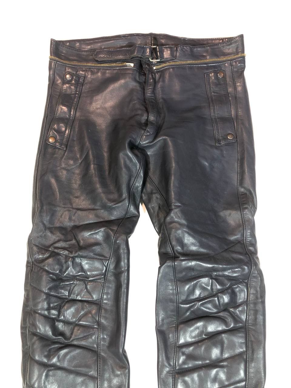 Genuine Leather Avangarde Rare Vintage Leather Pants Size US 33 - 2 Thumbnail