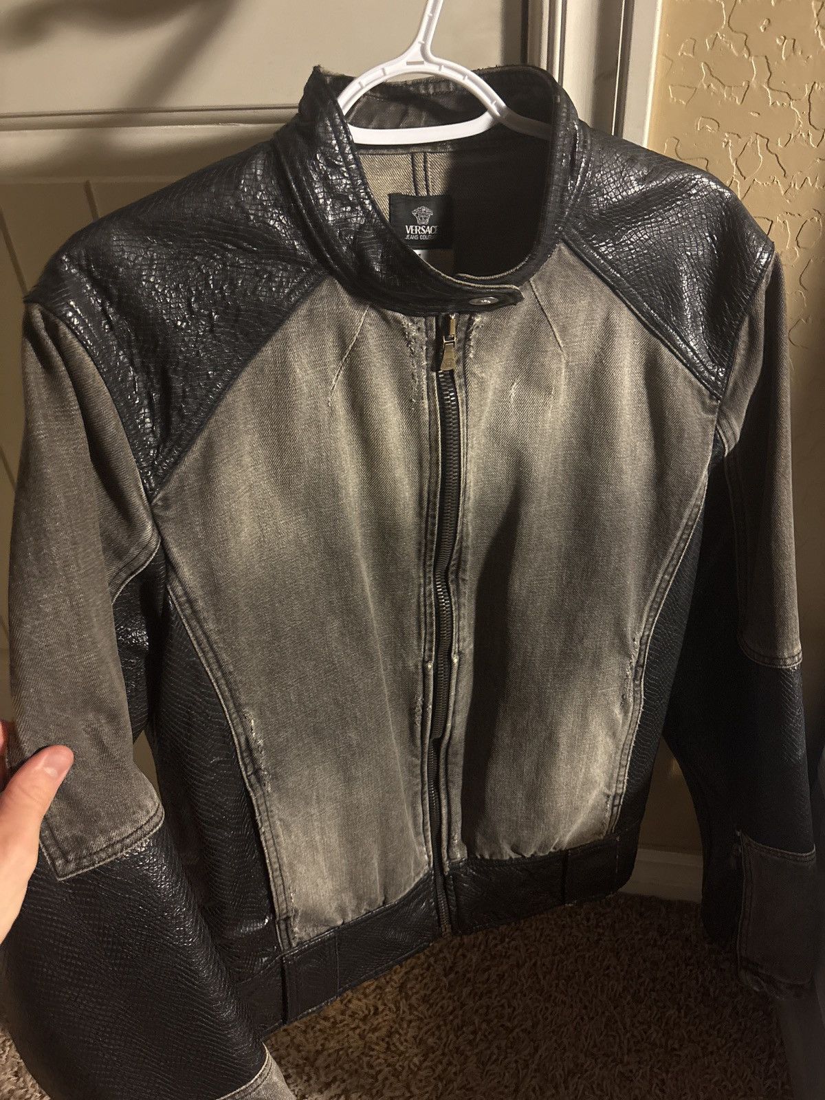 Versace Vintage versace moto jacket Size US L / EU 52-54 / 3 - 1 Thumbnail