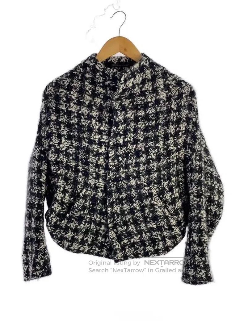 Yohji Yamamoto Yohji Yamamoto Tweed Snap Jacket. Size US XS / EU 42 / 0 - 1 Thumbnail