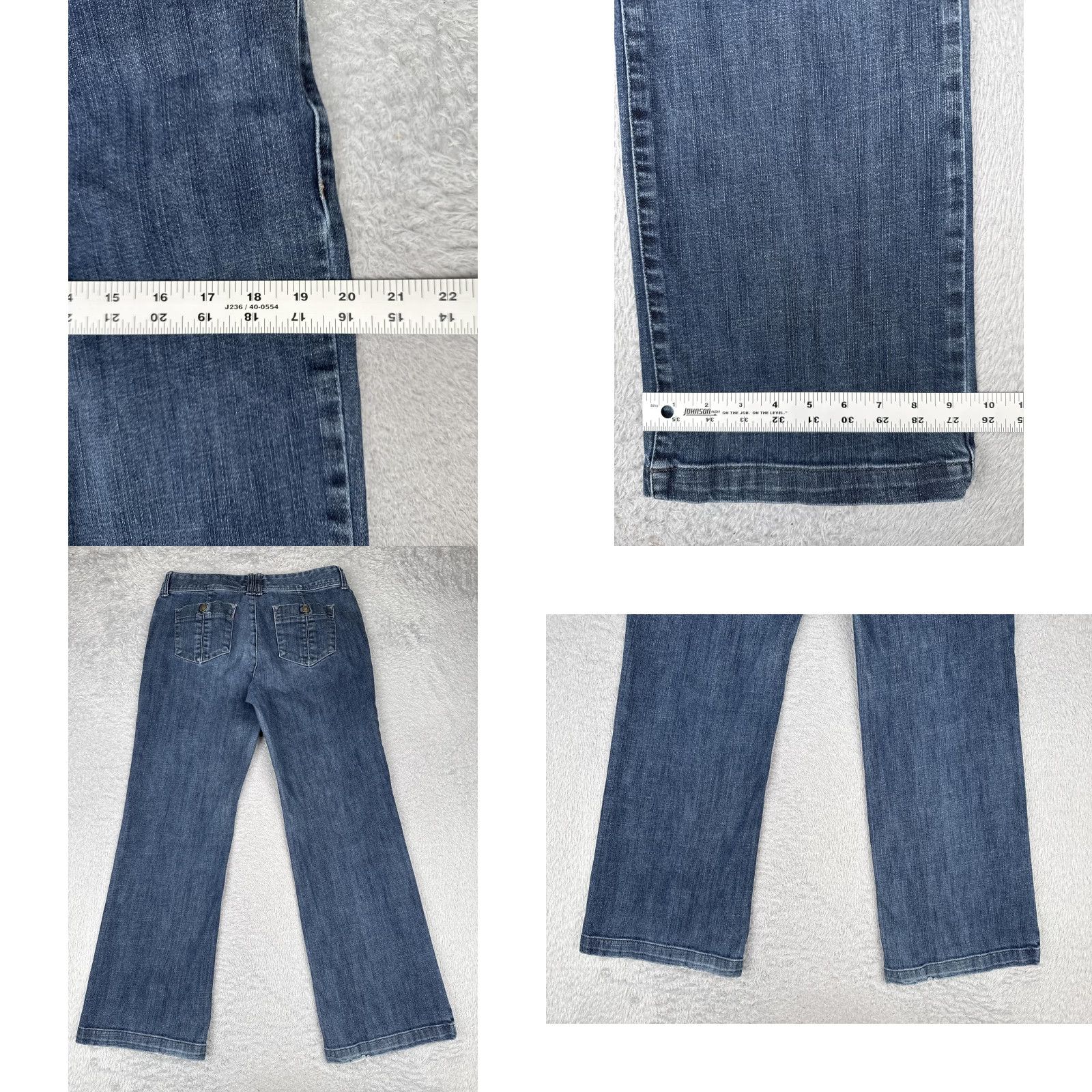 Eddie Bauer Eddie Bauer Jeans Womens 10 Blue Straight Leg Mid Rise Denim Medium Wash Casual Shirt? Size 32" / US 10 / IT 46 - 9 Thumbnail