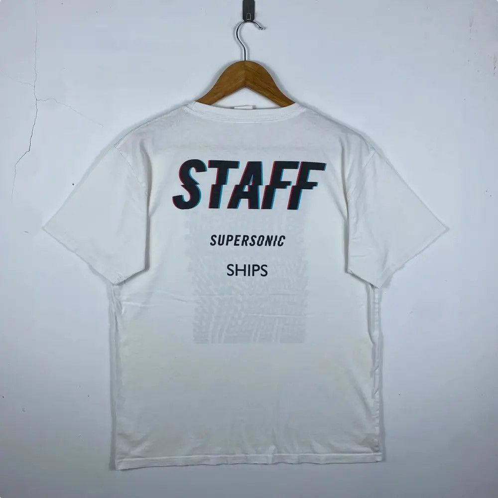 Japanese Brand Japanese Brand SHIPS SUPERSONIC Staff Graphic Tee Shirt Size US L / EU 52-54 / 3 - 4 Thumbnail