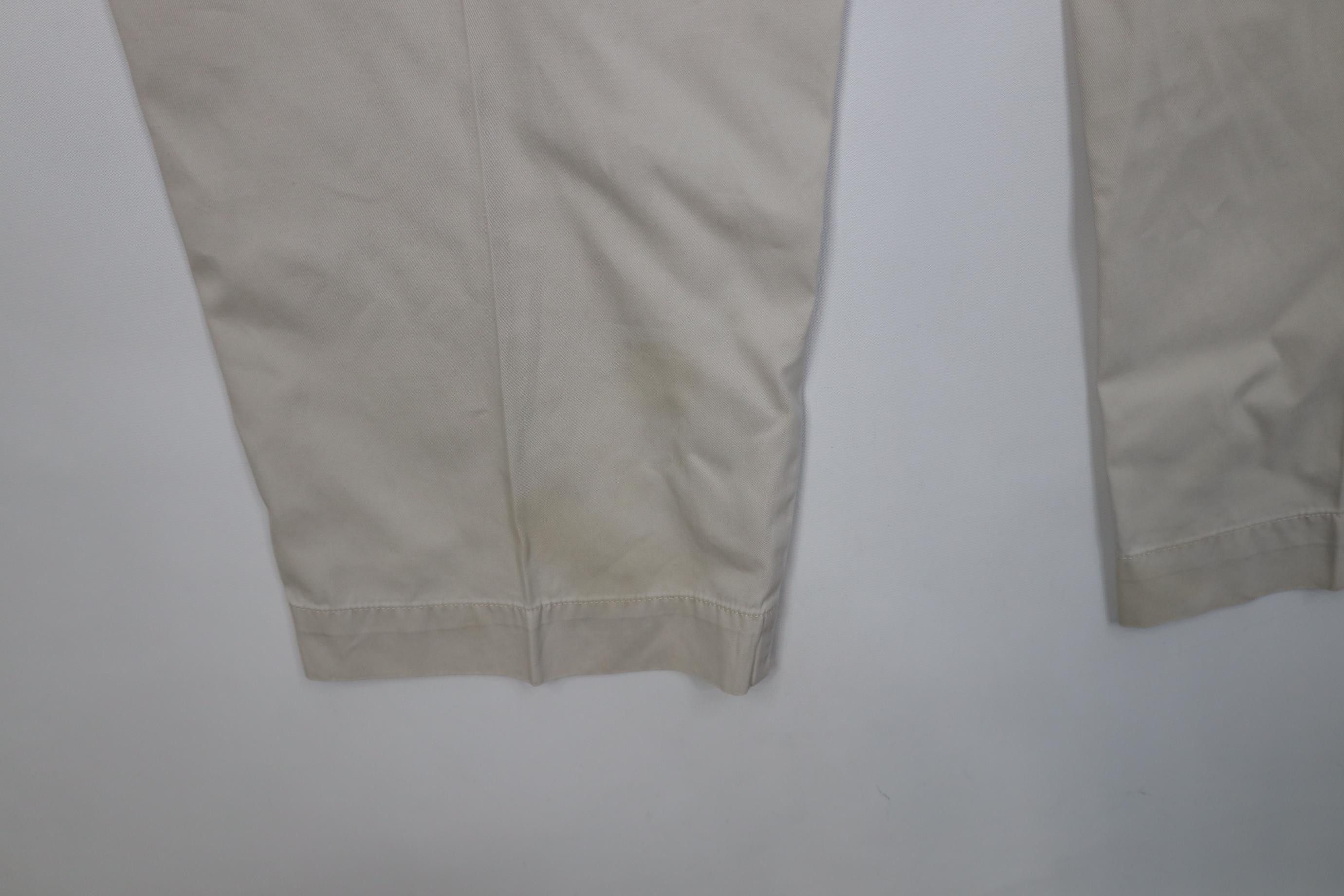 Polo Ralph Lauren Vintage 90s Ralph Lauren Wide Leg Chino Pants Stone Cotton Size US 40 / EU 56 - 15 Thumbnail