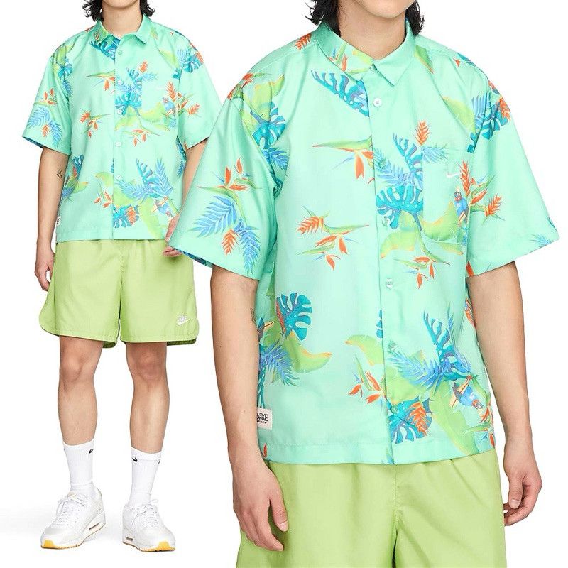Nike Nike Dri-Fit Polyester Hawaiian Shirt Size US XXL / EU 58 / 5 - 7 Thumbnail