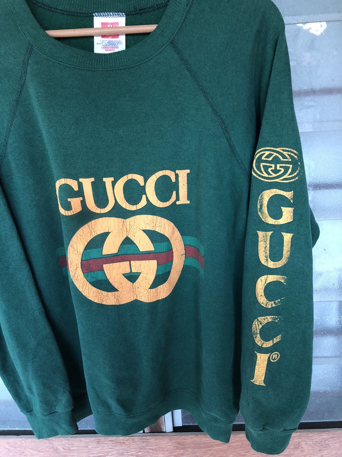 Vintage Vintage 90’s Gucci Bootleg Sweatshirt Size US L / EU 52-54 / 3 - 5 Thumbnail