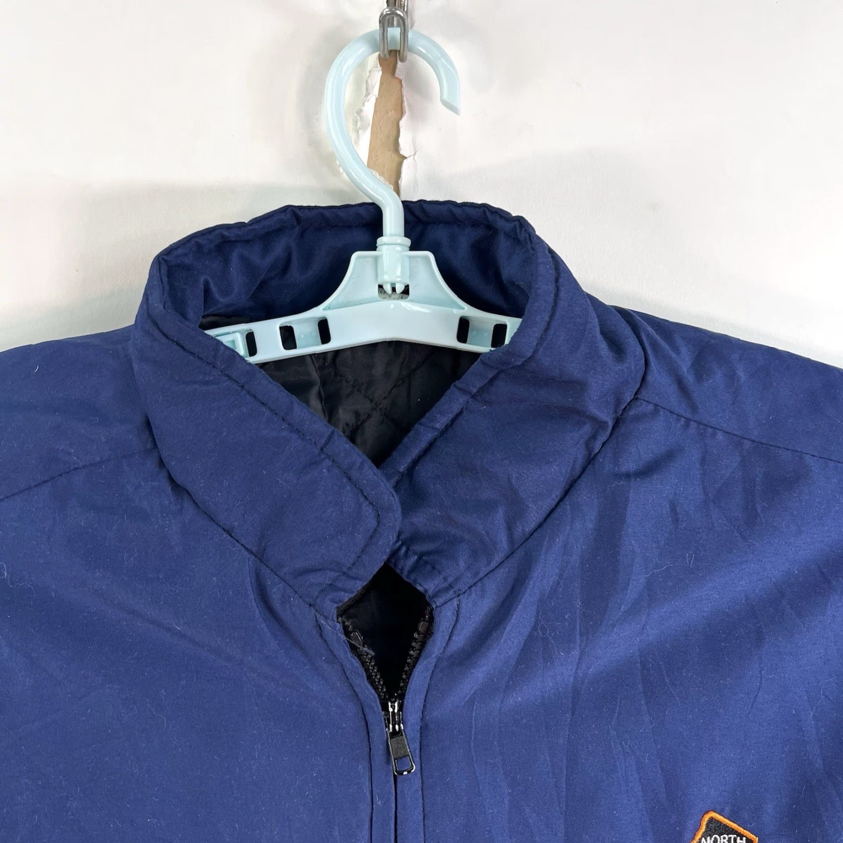 Union Line NJ Laborers #3 Jacket Mens 2XL Blue Quilt Lined USA Made 2XL Wool?