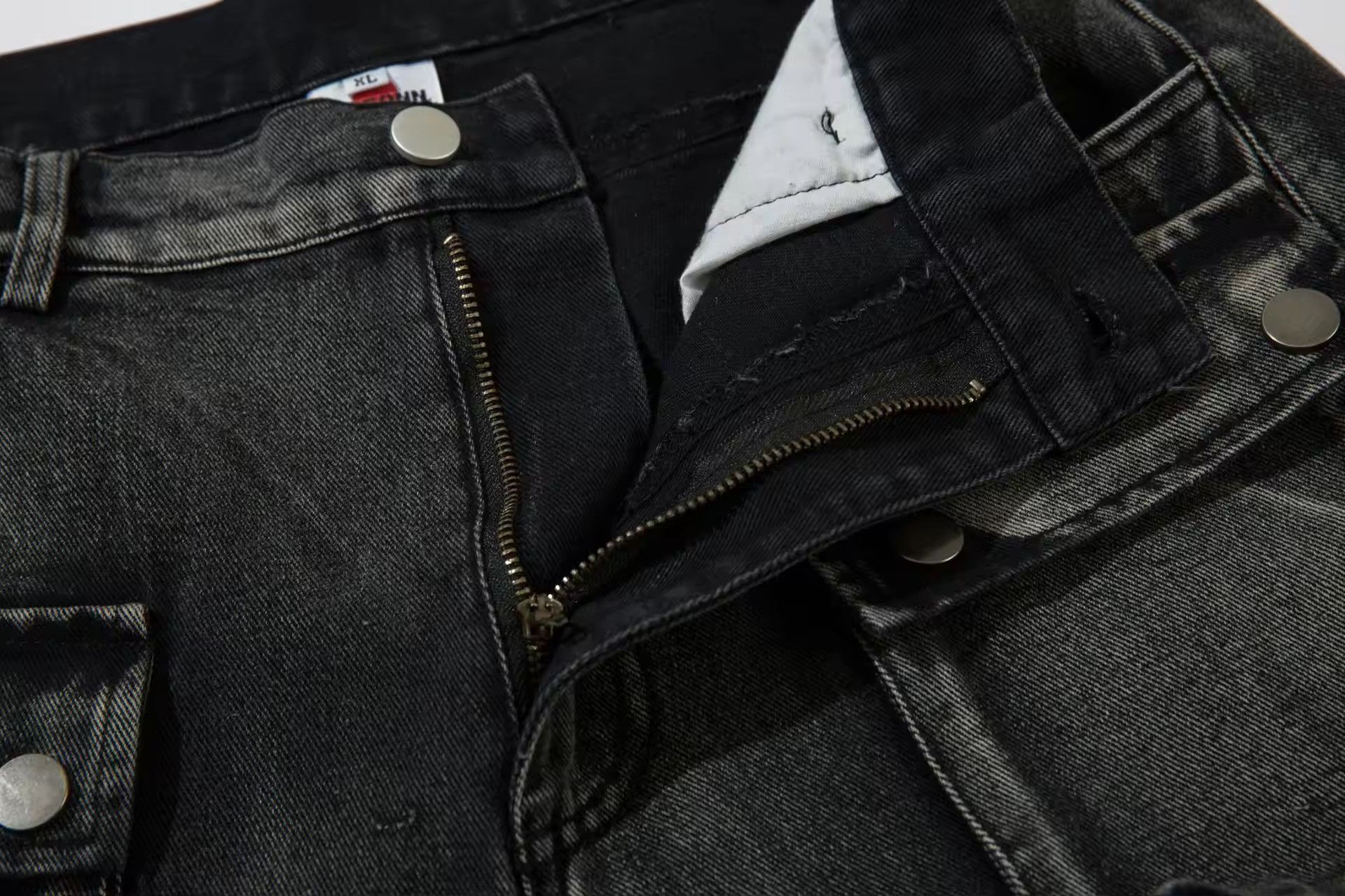 Jean × Vintage Streetwear Heavy Industry Embroidery Loose Wide-leg Jean Size US 34 / EU 50 - 6 Thumbnail