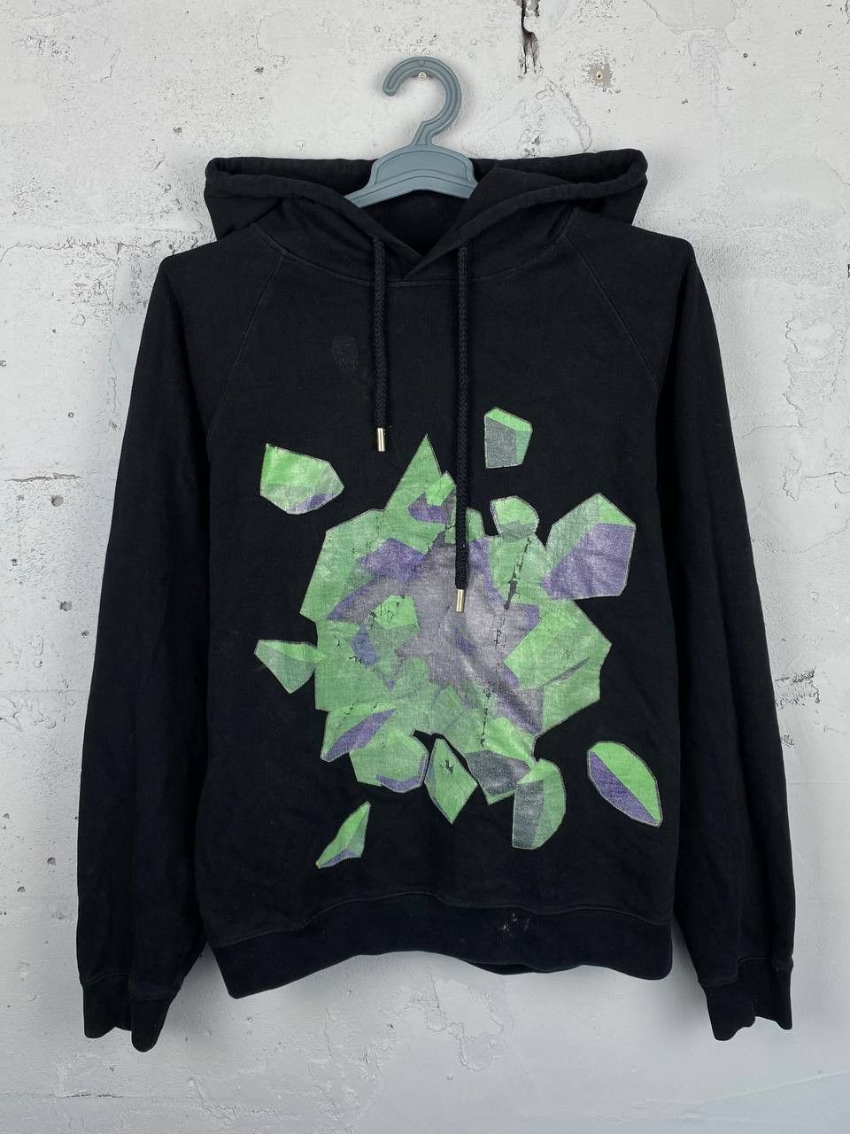 Christopher Kane × Japanese Brand CHRISTOPHER KANE Black Avant Garde Asimetryc Print Hoodie Size US M / EU 48-50 / 2 - 1 Thumbnail