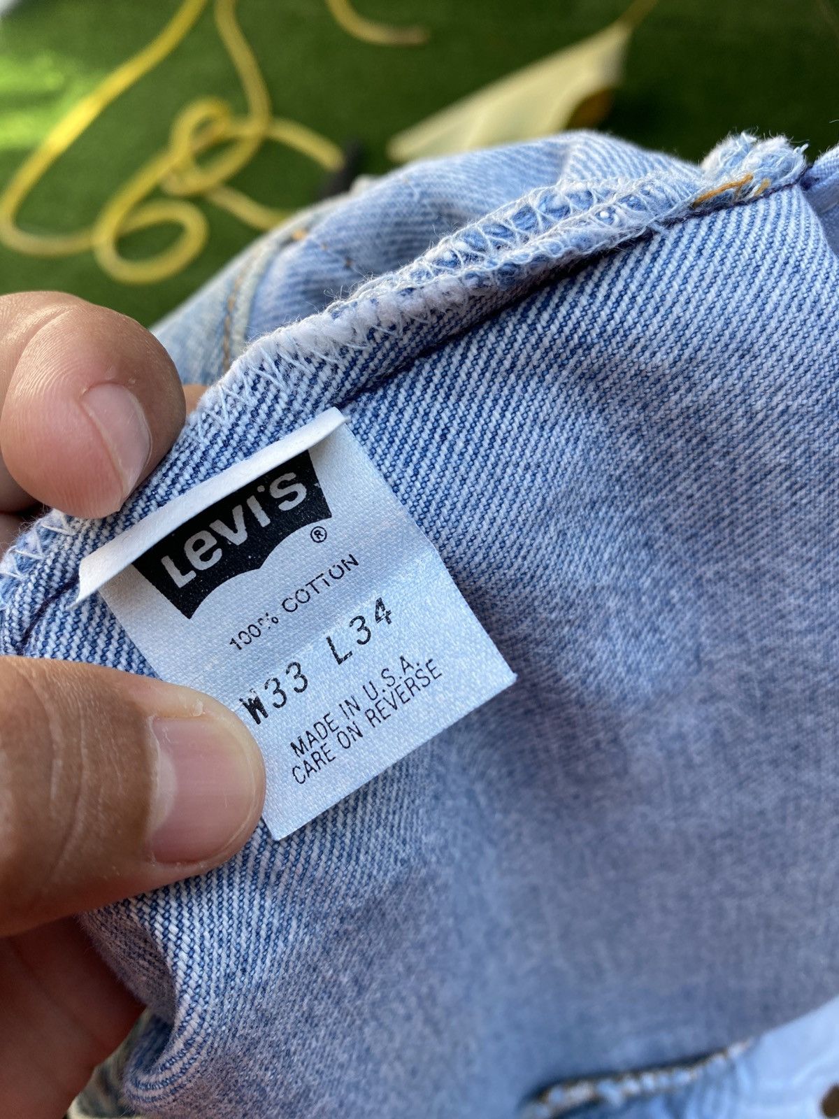 Levi's × Levi's Vintage Clothing × Vintage W33x33 vintage levi's 501 made in USA faded 90s Size US 33 - 6 Thumbnail