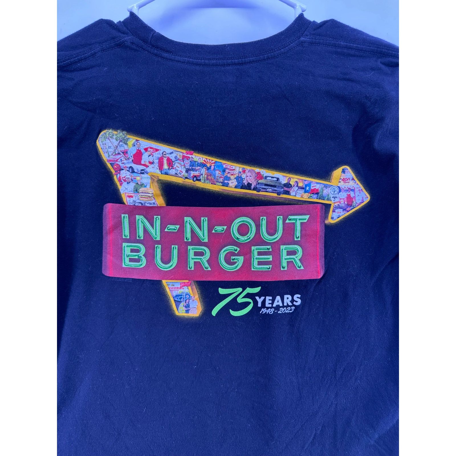 & Other Stories In N Out 75 Years Design Black Tshirt Size 2XL Size US XXL / EU 58 / 5 - 6 Thumbnail