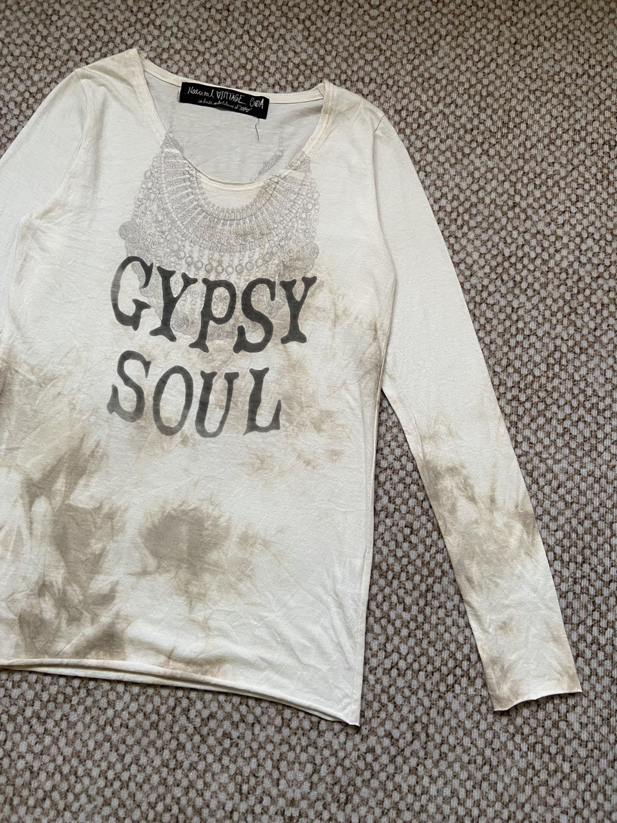 If Six Was Nine × Japanese Brand × Le Grande Bleu (L.G.B.) G.O.A goa Gypsy Soul Natural Vintage Longsleeve T Shirt Size S / US 4 / IT 40 - 7 Thumbnail
