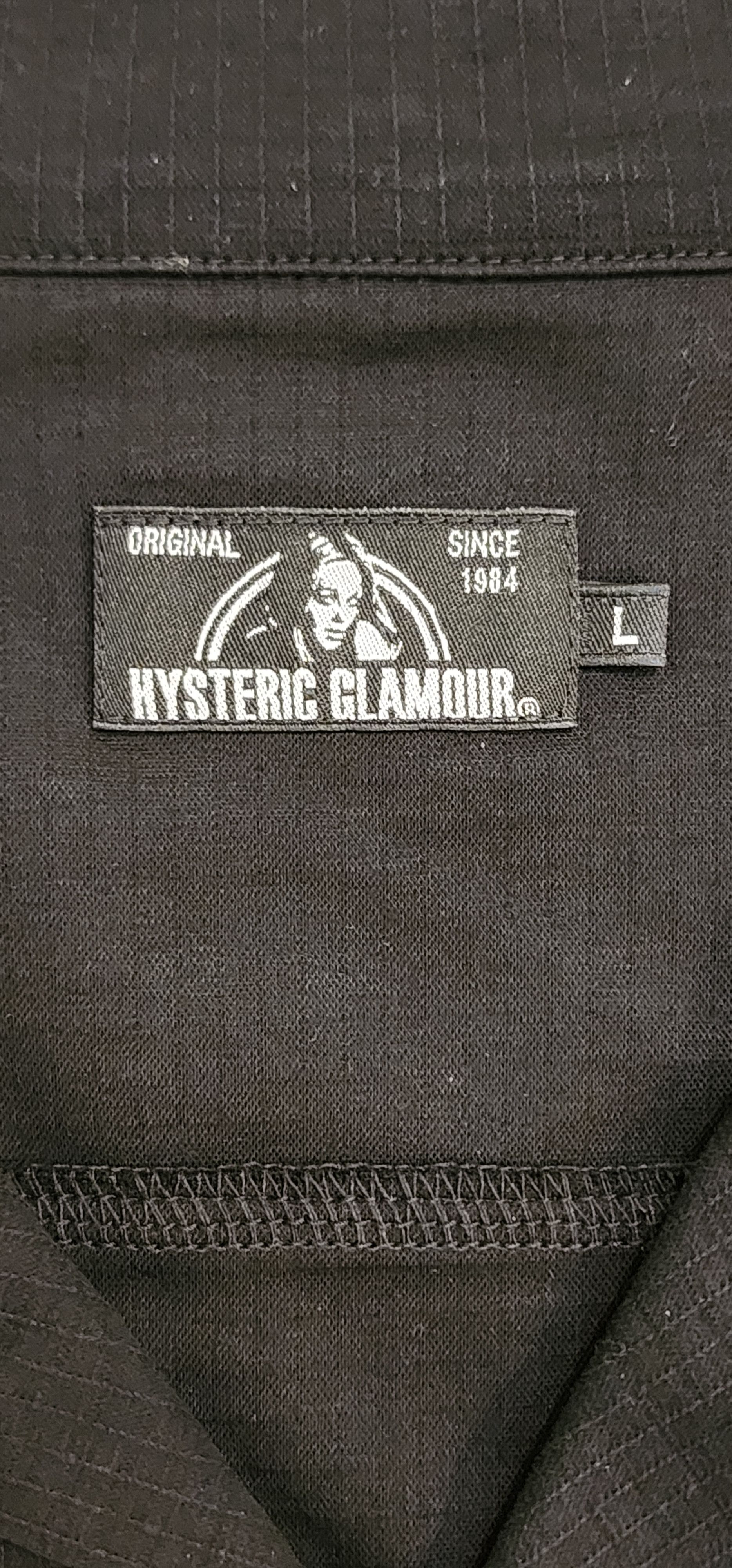 Hysteric Glamour Oversized Logo Camp Collar Button Up Shirt Size US L / EU 52-54 / 3 - 4 Thumbnail