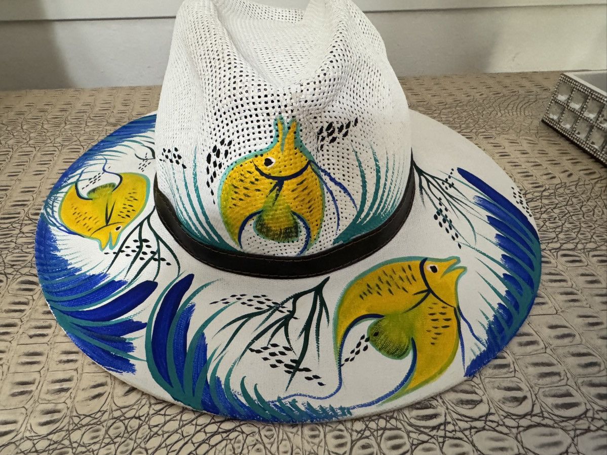 Other Mexican artisanal hand-painted fedora hat Size ONE SIZE - 1 Thumbnail
