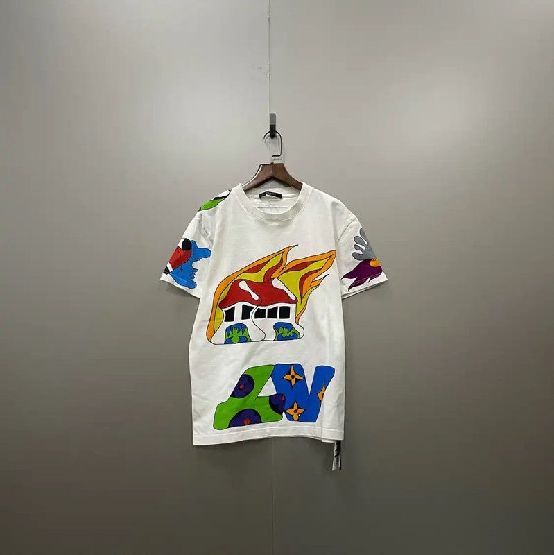Louis Vuitton Louis Vuitton Summer White Cotton Short Sleeve T-Shirt 0089 Size US S / EU 44-46 / 1 - 1 Thumbnail