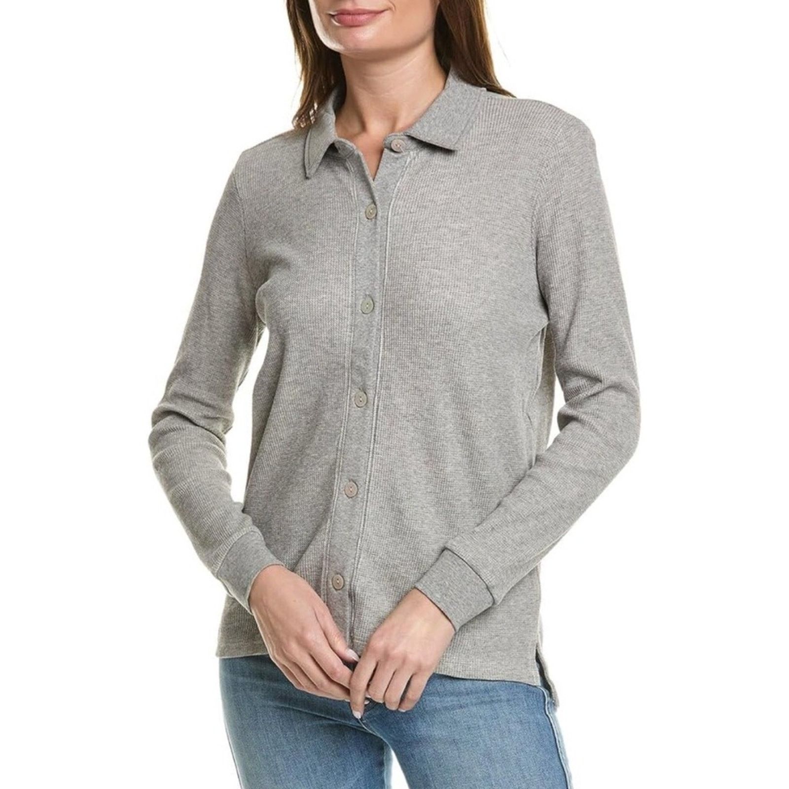 Other Goldie Lewinter Waffle Collared Cardigan - S - $175 Size S / US 4 / IT 40 - 1 Thumbnail