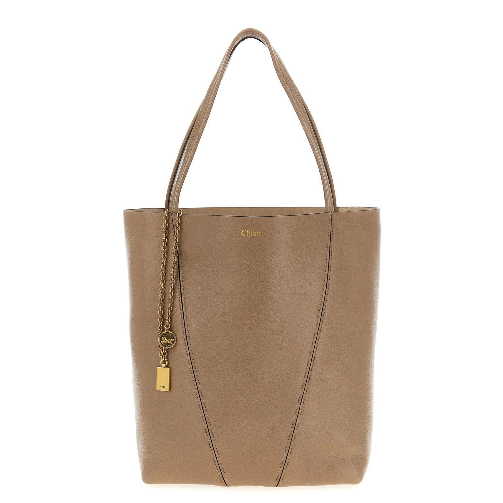 Chloe Chloe Medium Spin Boyish Brown Grained Leather Tote Bag New Size ONE SIZE - 1 Thumbnail
