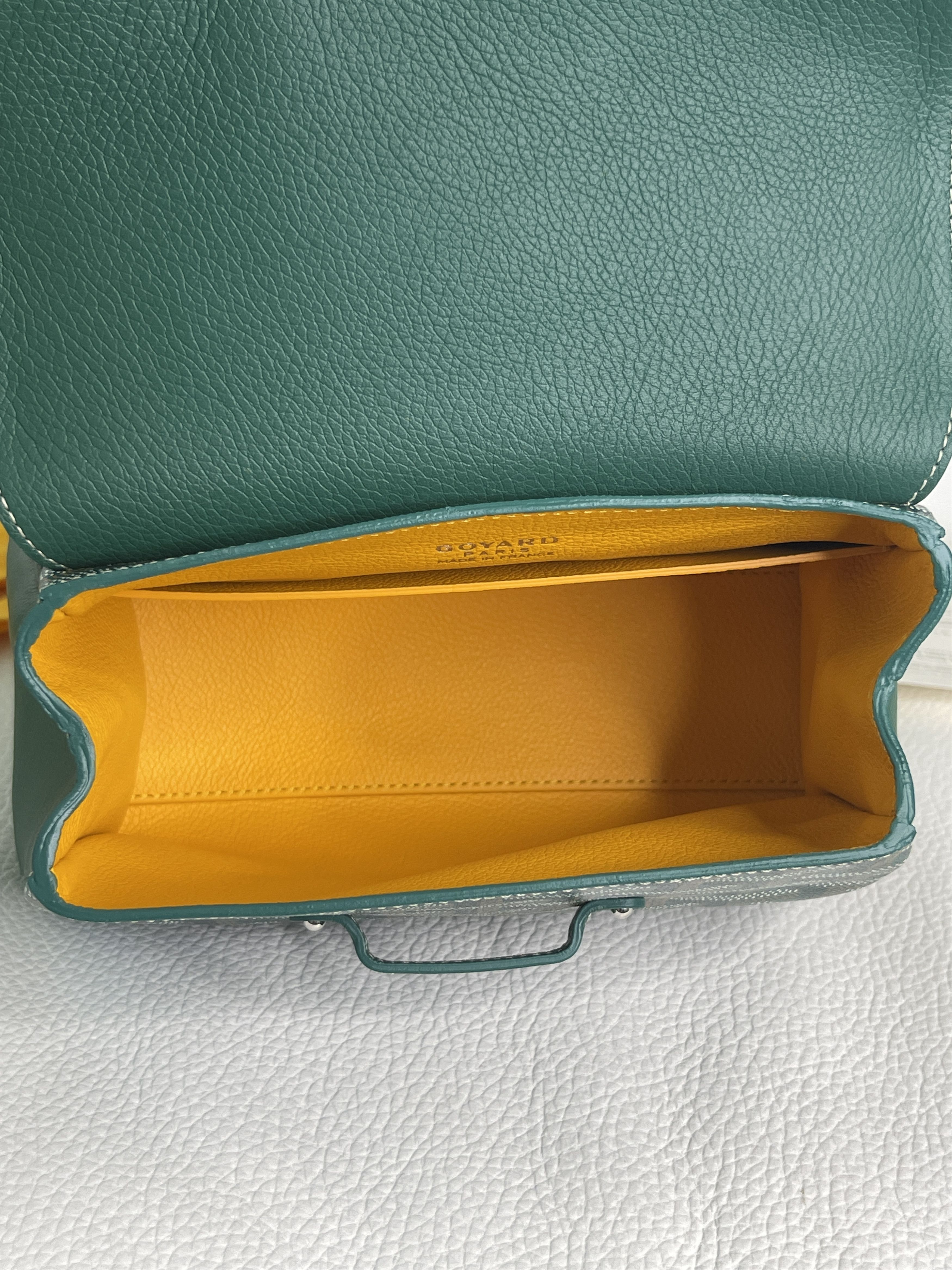 Goyard New Goyard Green Saigon Souple Mini Top Handle Bag Size ONE SIZE - 9 Thumbnail