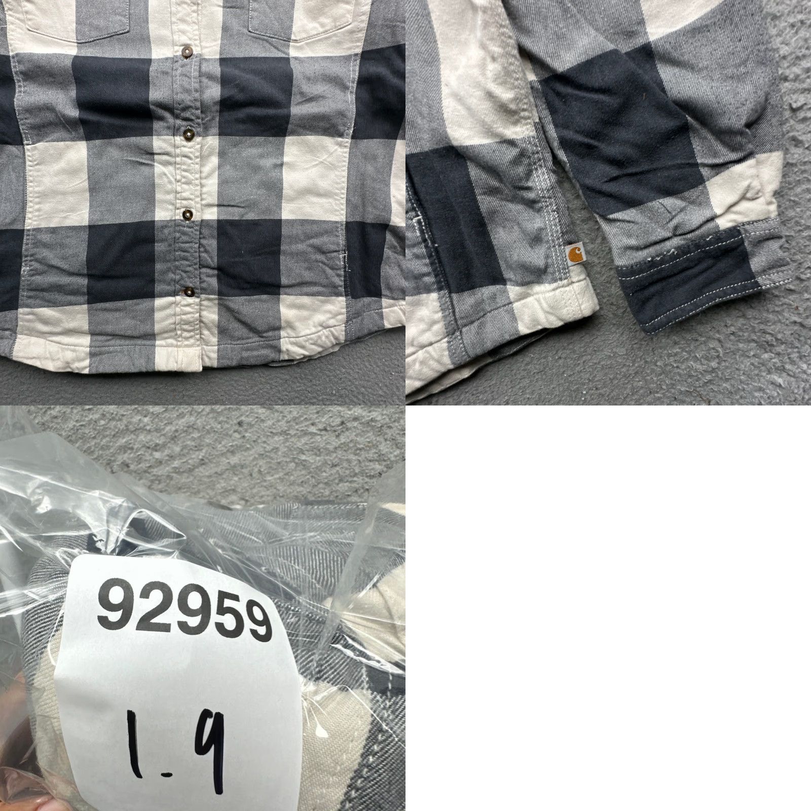 Carhartt Carhartt Rugged Flex Hamilton Fleece-Lined Flannel Shirt XL Black Plaid Women Size XL / US 12-14 / IT 48-50 - 9 Thumbnail