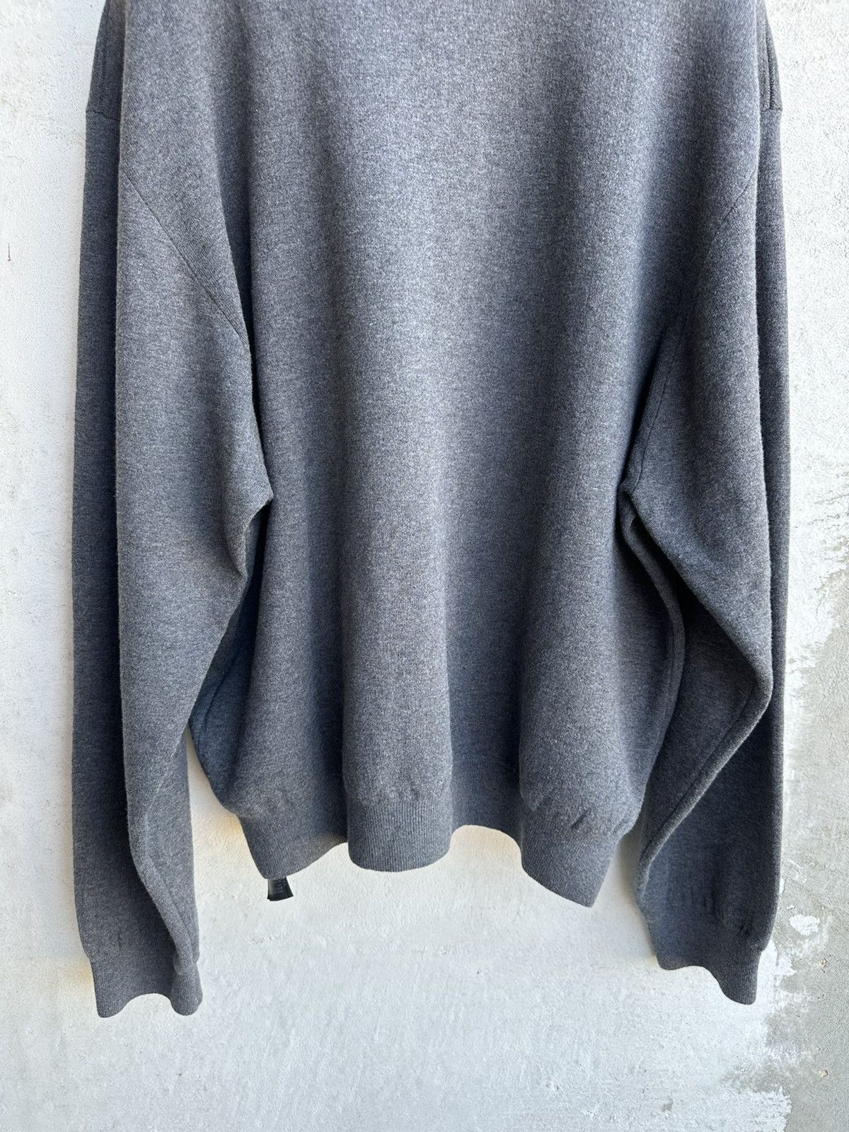 Balenciaga [L] 2050$ Spring26 Half-zip grey sweater Size US L / EU 52-54 / 3 - 9 Thumbnail