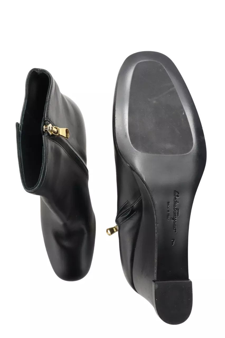Salvatore Ferragamo SALVATORE FERRAGAMO Women's US 7 Leather Platform Heeled Size US 7 / IT 37 - 7 Thumbnail