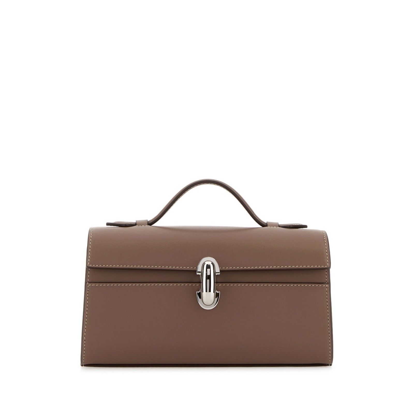 Savette SAVETTE Symmetry Brown Leather Top Handle Bag New And Authen Size ONE SIZE - 1 Thumbnail