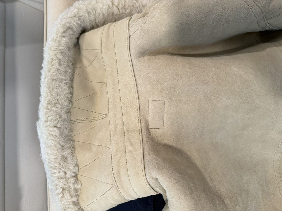 RRL Ralph Lauren Shearling Coat Cream Size US M / EU 48-50 / 2 - 12 Thumbnail