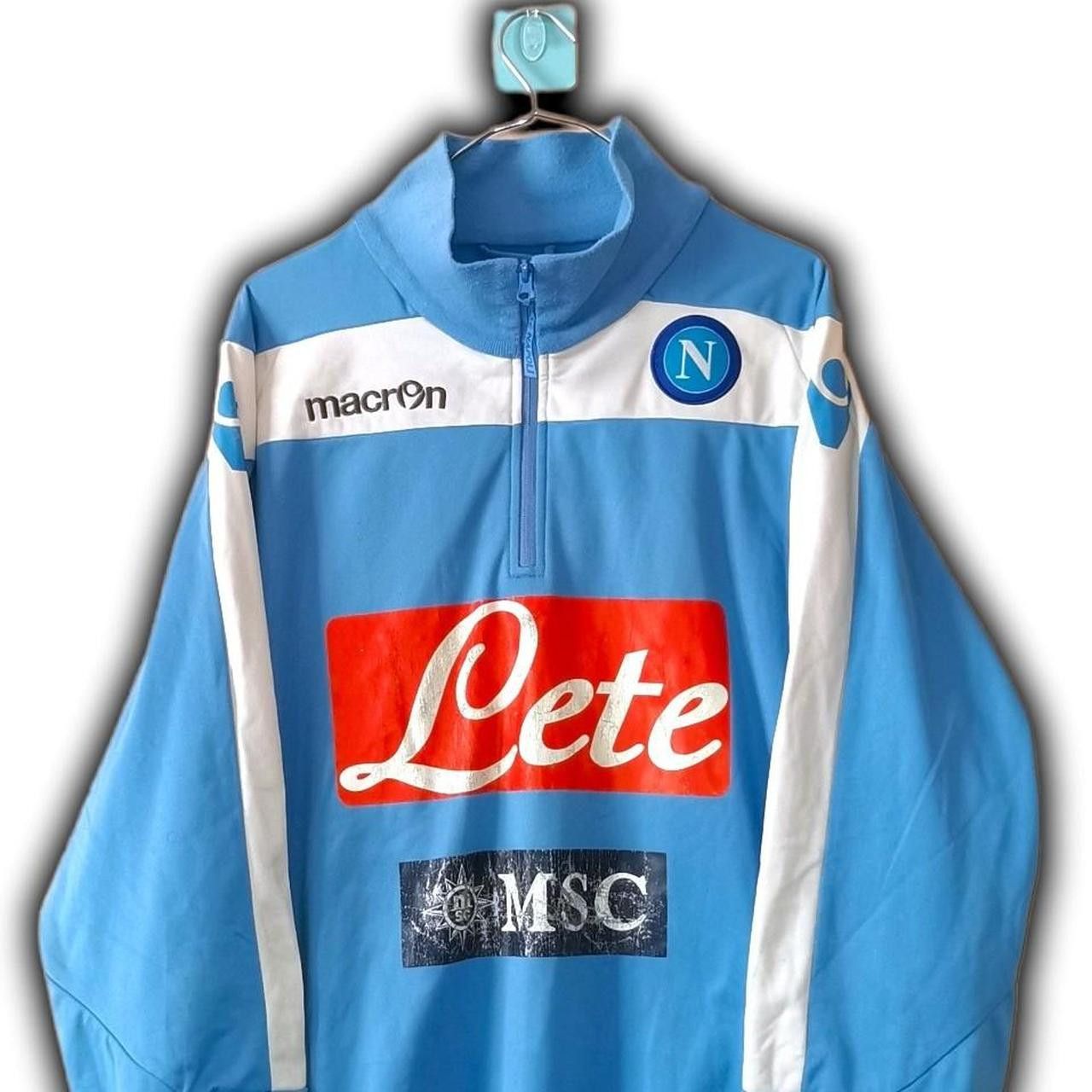 Macron SSC Napoli 2009 2010 2011 Home Shirt Sweatshirt Jacket Size US XXL / EU 58 / 5 - 1 Thumbnail