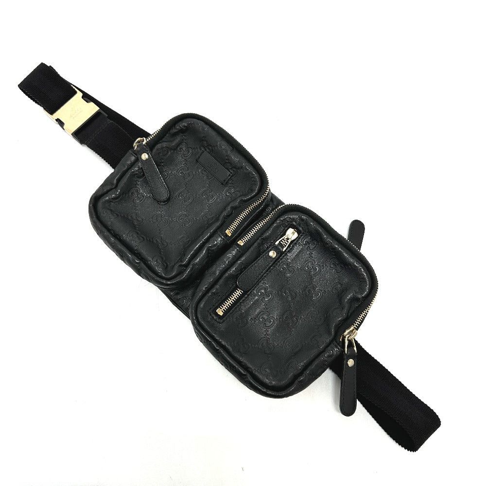 Gucci Gucci 246417 Guccissima Gg Pattern Hip Bag Waist Body Briefcase Leather Men Size ONE SIZE - 1 Thumbnail