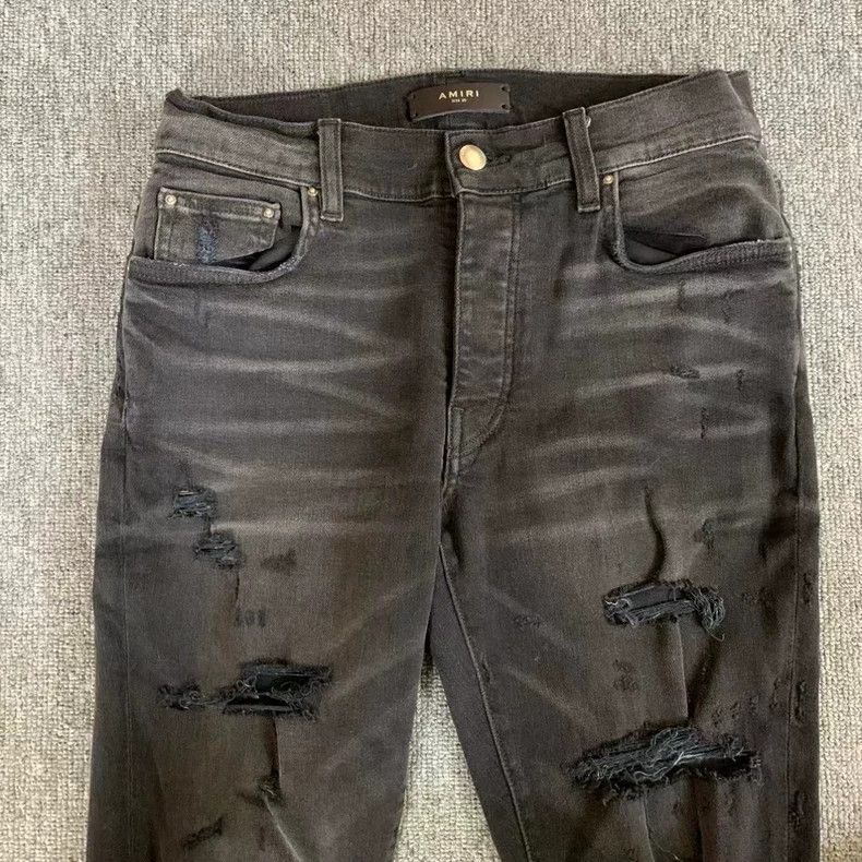 Amiri Amiri double knee destroyed jeans Size US 30 / EU 46 - 2 Thumbnail