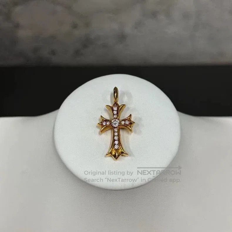 Chrome Hearts Chrome Hearts 22K Tiny Cross Pendant. Size ONE SIZE - 1 Thumbnail