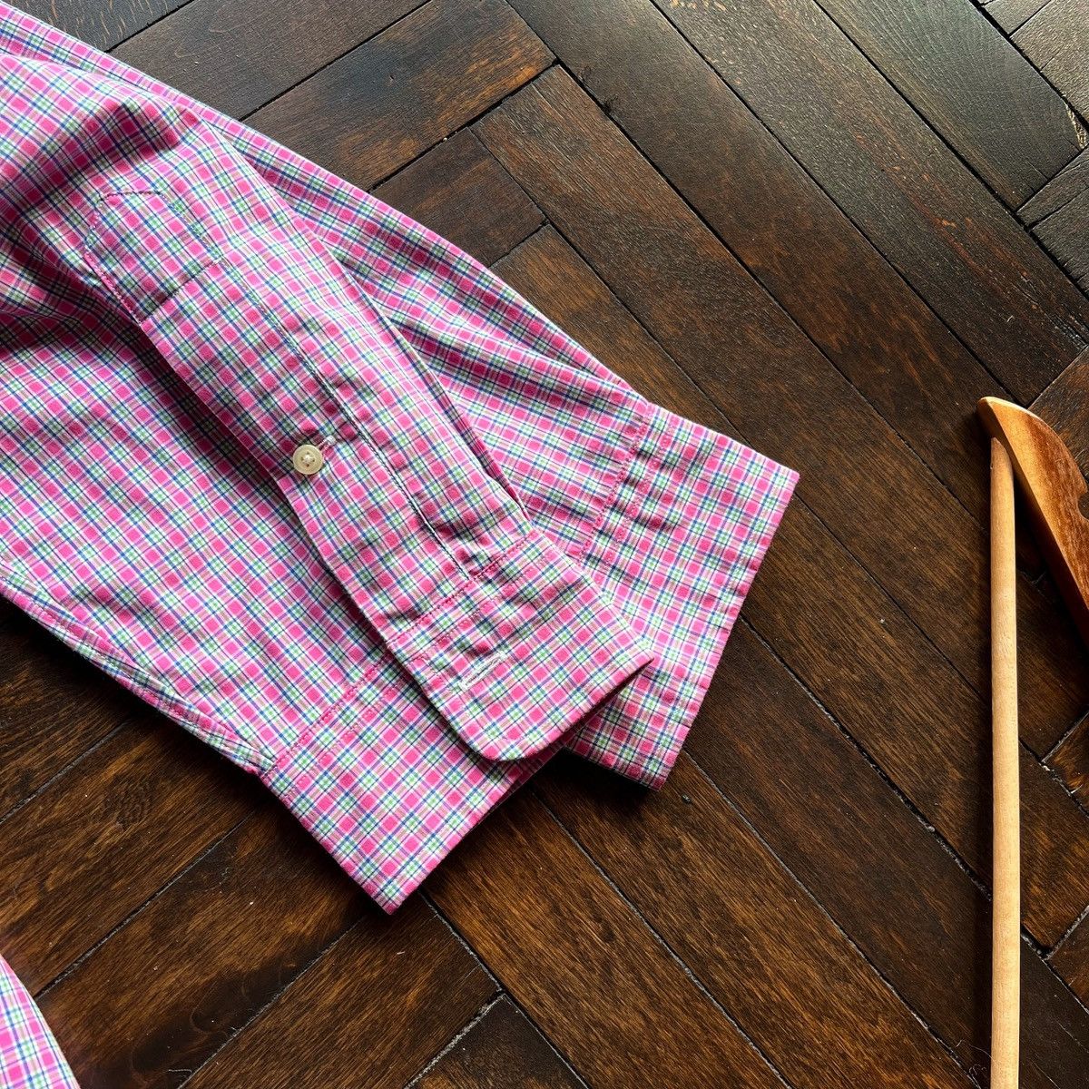Polo Ralph Lauren × Ralph Lauren Polo Ralph Lauren Mens Slim Fit Checked LS Button Down Shirt Size US M / EU 48-50 / 2 - 5 Thumbnail