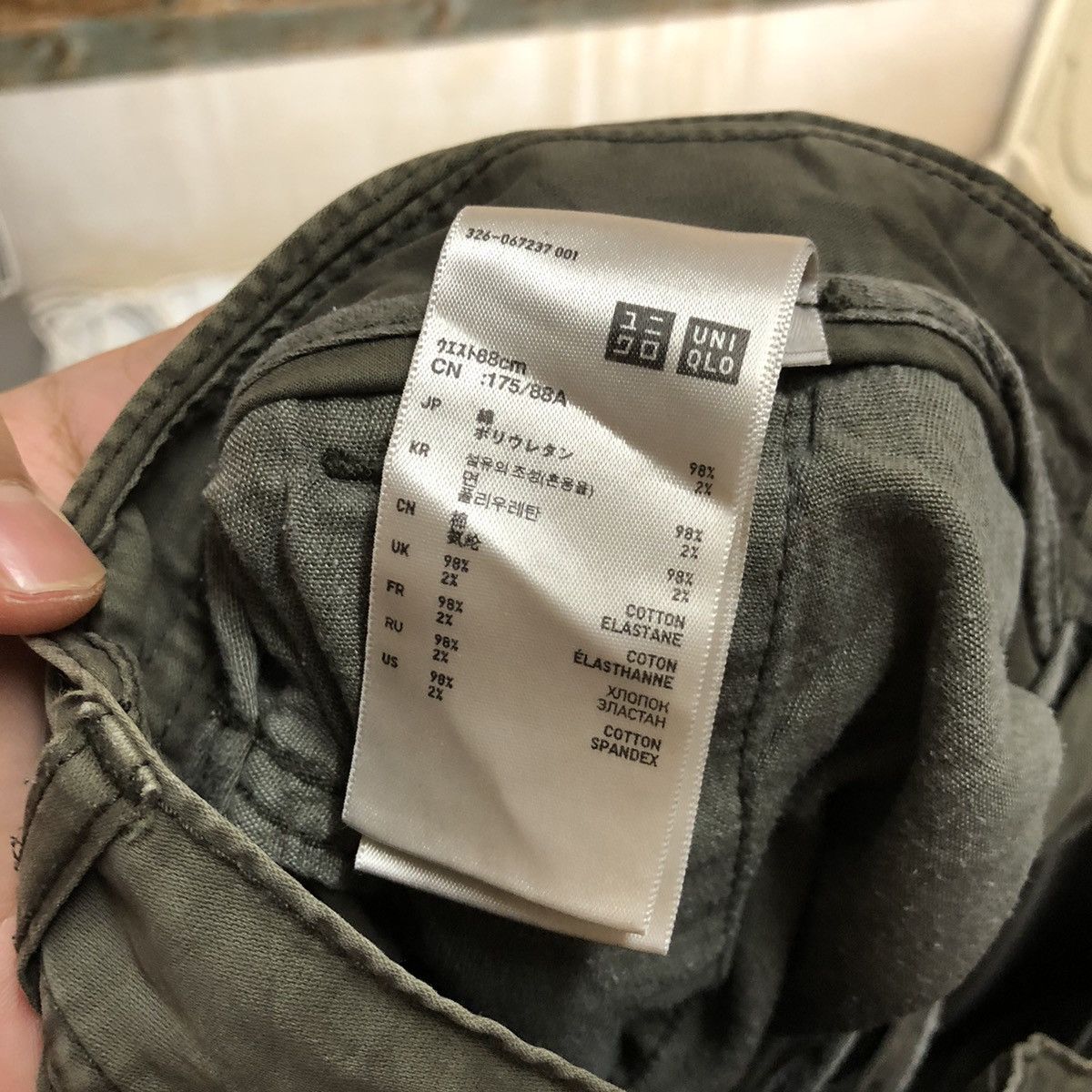 Japanese Brand Uniqlo Green japan utility Cargo Multipocket Pants #A2425 Size US 35 - 20 Thumbnail