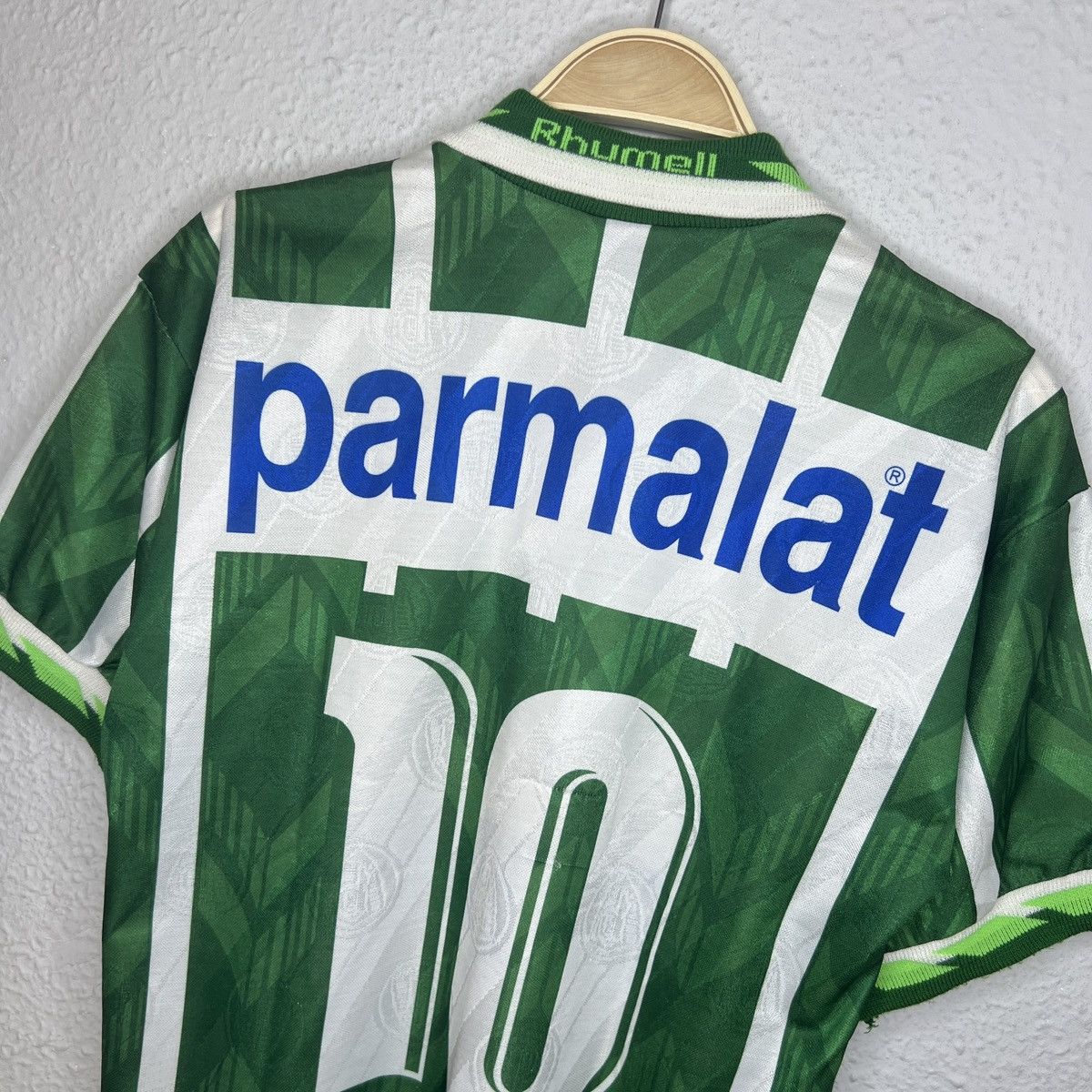 Vintage Vintage 90s Palmeiras Jersey Home Kit Tshirt Tee Brazil #10 Size US M / EU 48-50 / 2 - 9 Thumbnail